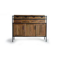 SIDEBOARD aus Teak- und Mangoholz und braunem Metall - Braun, Holz (40/110/140cm) - Giner y Colomer