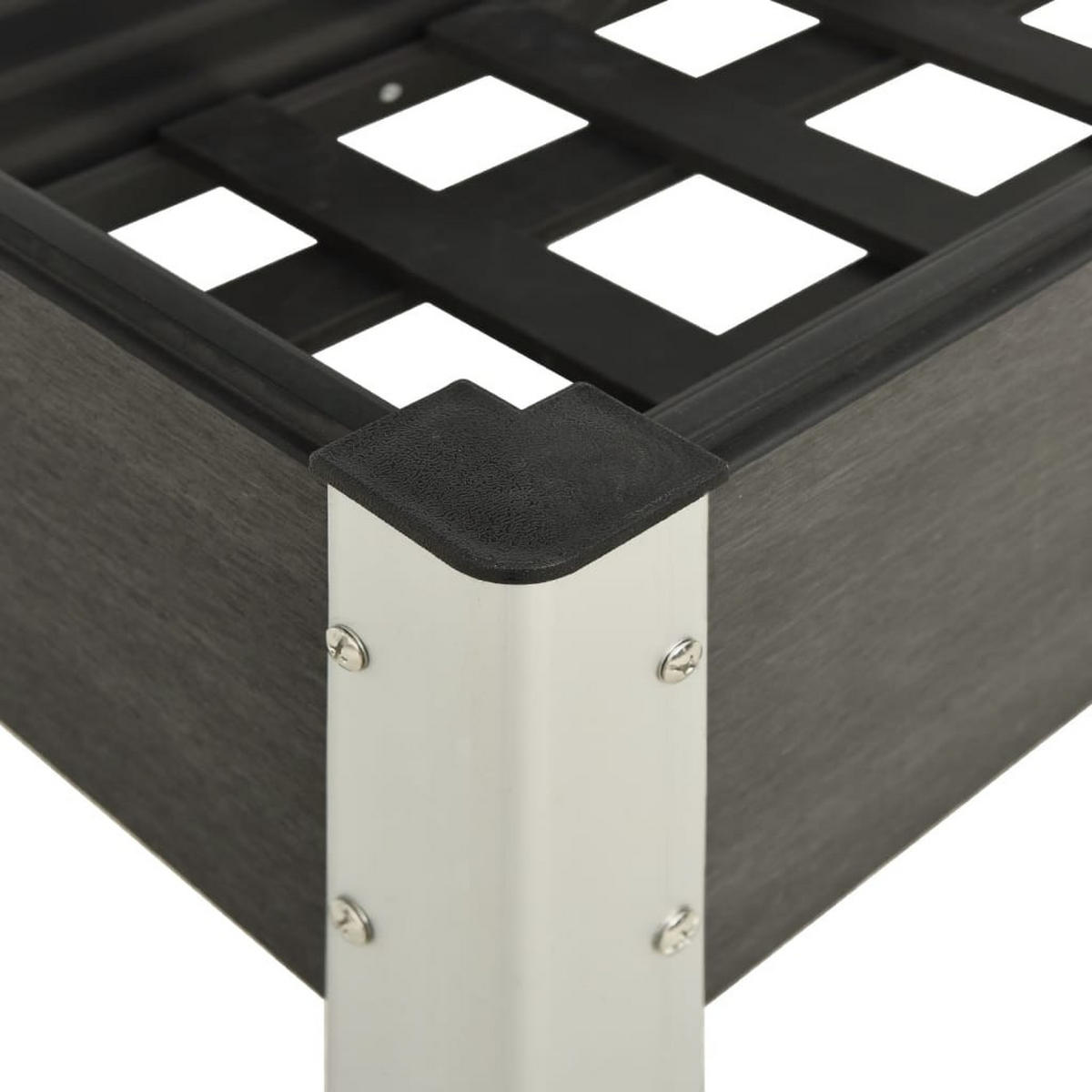 GARTEN-HOCHBEET Grau 120x40x75 cm WPC - Grau, Kunststoff (120/75/40cm) - furnicato