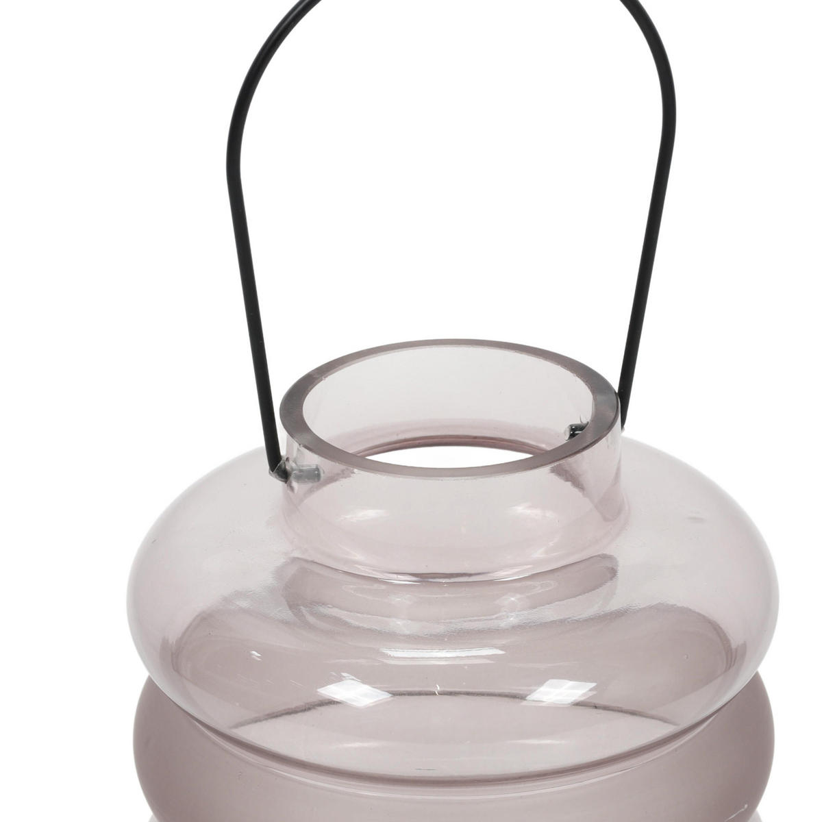KERZENLATERNE aus Glas 18/18/20 cm - Violett, Glas (18/20/18cm) - Home Styling Collection