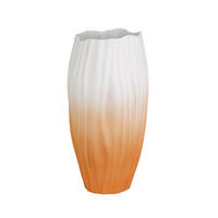 VASE Spirulina, Biskuit-Porzellan, orange, 30.5 cm - Orange, Keramik (30.5cm) - Goebel