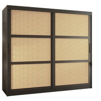 SCHWEBETÜRENSCHRANK 200/200/62 2-türig - Schwarz, Holz/Kunststoff (200/200/62cm) - MÖBEL KRYSPOL