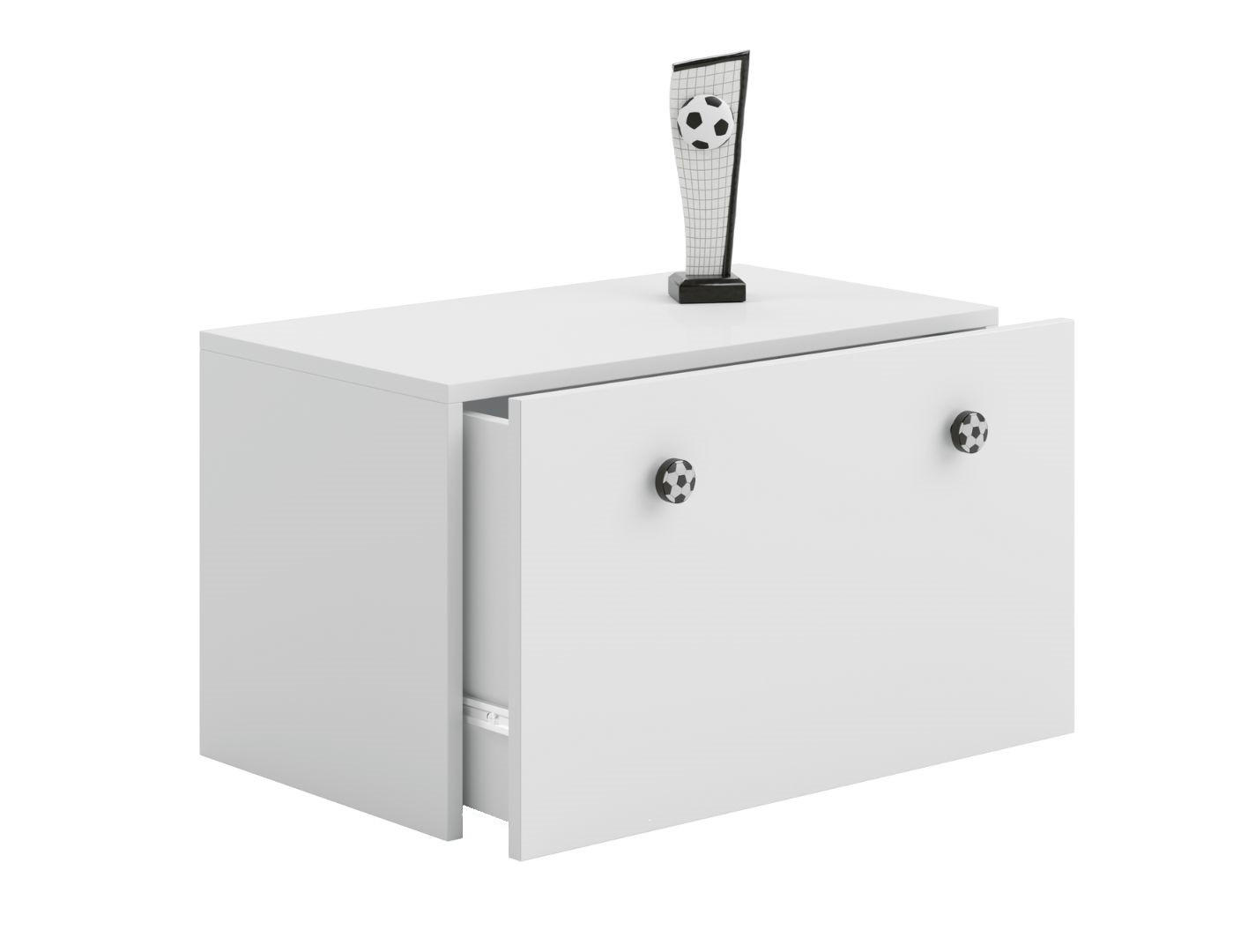 SPIELZEUGTRUHE Inga - Weiß, Holzwerkstoff (71/42cm) - RAUMHIRSCH FURNITURE