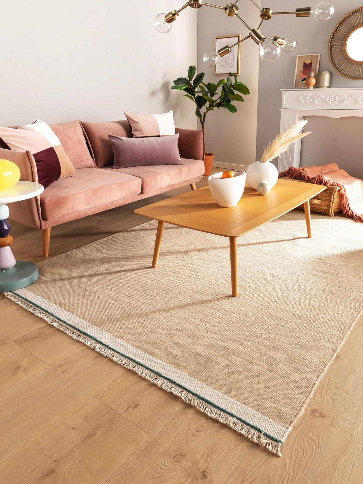 WOLLTEPPICH Karla Beige 200x300 cm - Beige, Textil (200/300cm) - benuta Pop