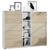 HIGHBOARD Cuba Türen in Eiche sägerau - Eiche San Remo, Holzwerkstoff (130.5/105.5/35.5cm) - Vladon
