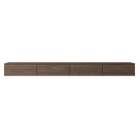 TV-LOWBOARD Bemmi hängend Holzoptik Walnuss 300/30/30 cm - Dunkelbraun, Holzwerkstoff (300/28.4/31.8cm) - Selsey