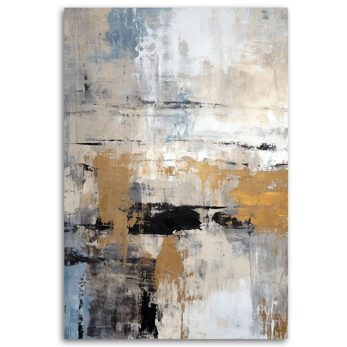 KUNSTDRUCK Gold 80/120 cm - Goldfarben, Textil (80/120cm) - KUNSTLOFT