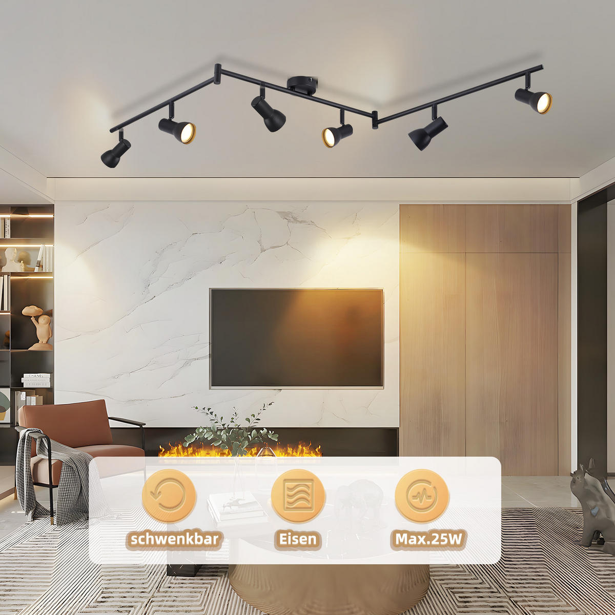 STRAHLER Lyrtholk 8/18.5/8 cm - Schwarz, Metall (8/8/18.5cm) - ZMH