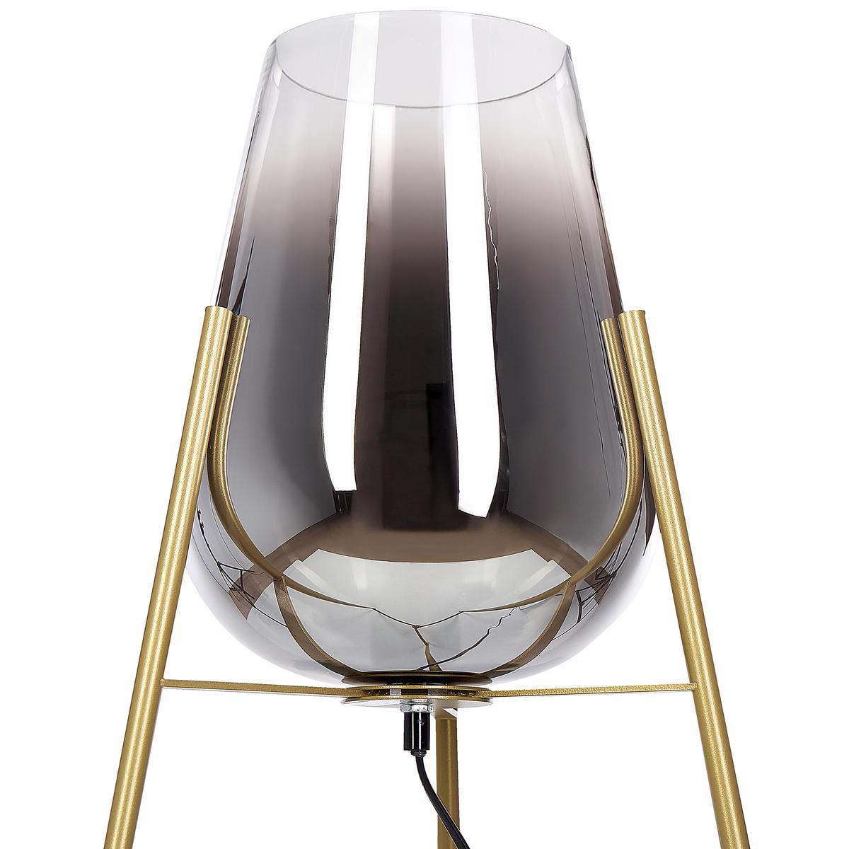 STEHLAMPE Mena 55/55/133 cm - Goldfarben, Metall (55/55/133cm) - Beliani