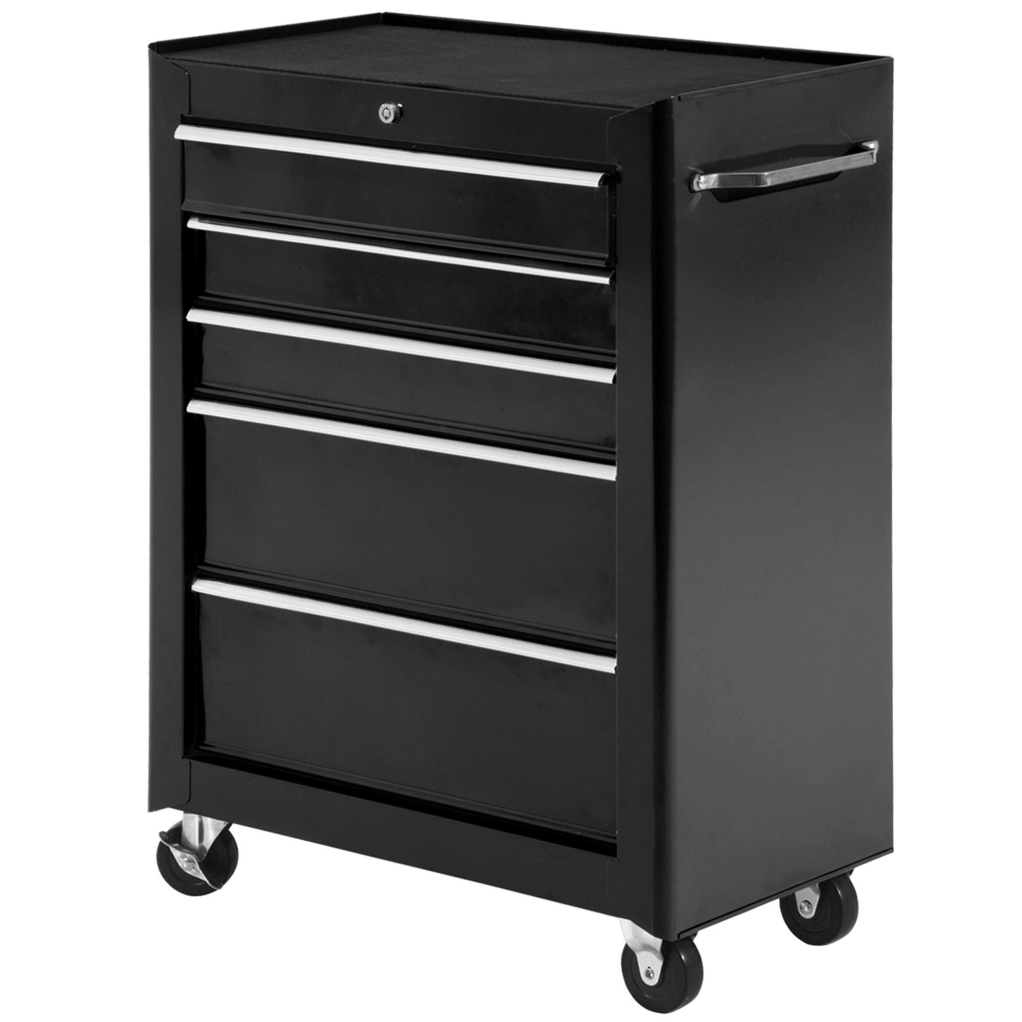 Homcom Werkstattwagen Schwarz 33x82.5x61.5 cm