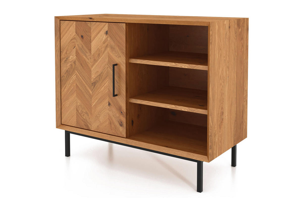 KOMMODE LEON Wildeiche - Wildeiche, Holz (97/80/45cm) - byoak