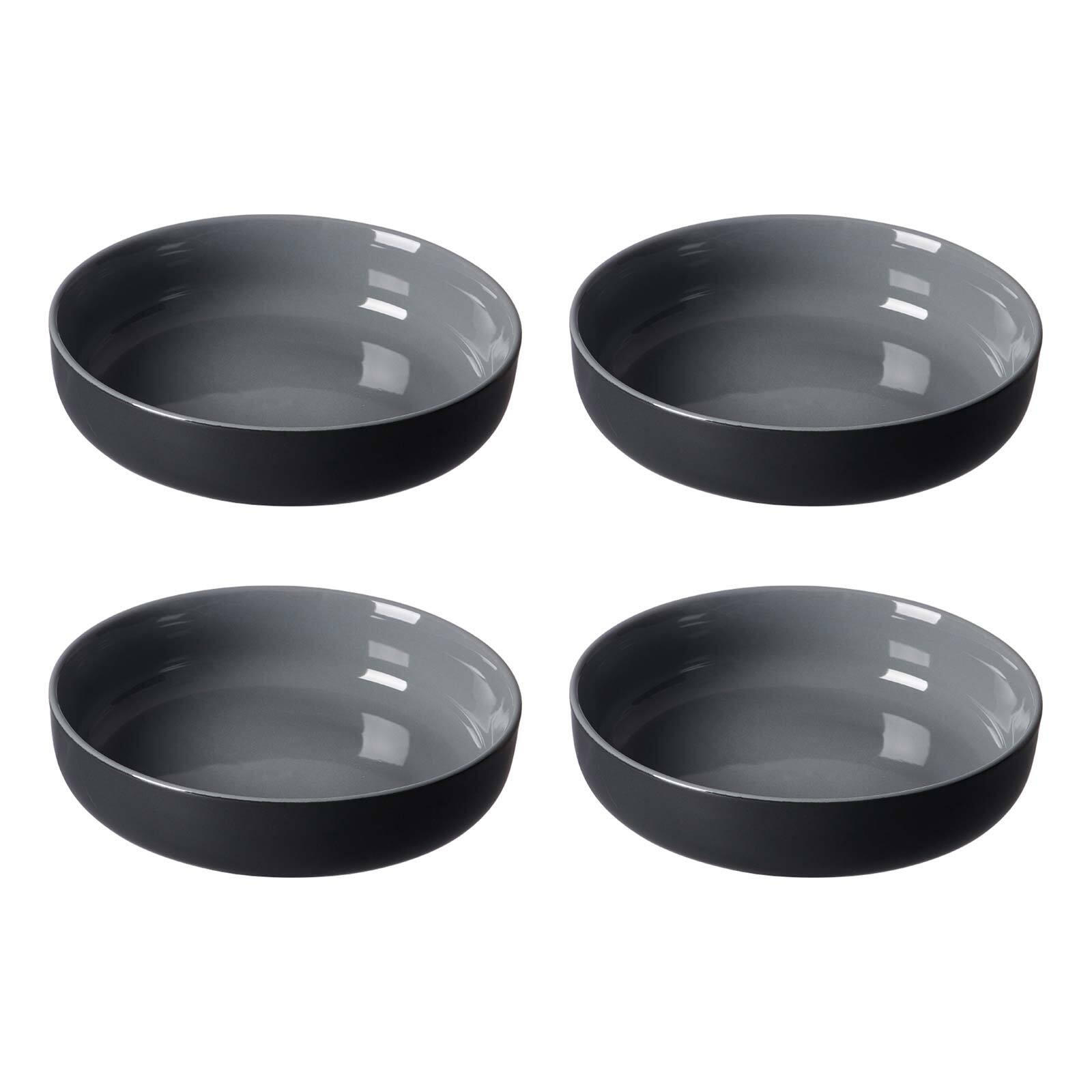 SCHALEN Jasper Schwarz ø 19.0 cm 4er Set - Schwarz, Keramik (19cm) - Ritzenhoff Breker