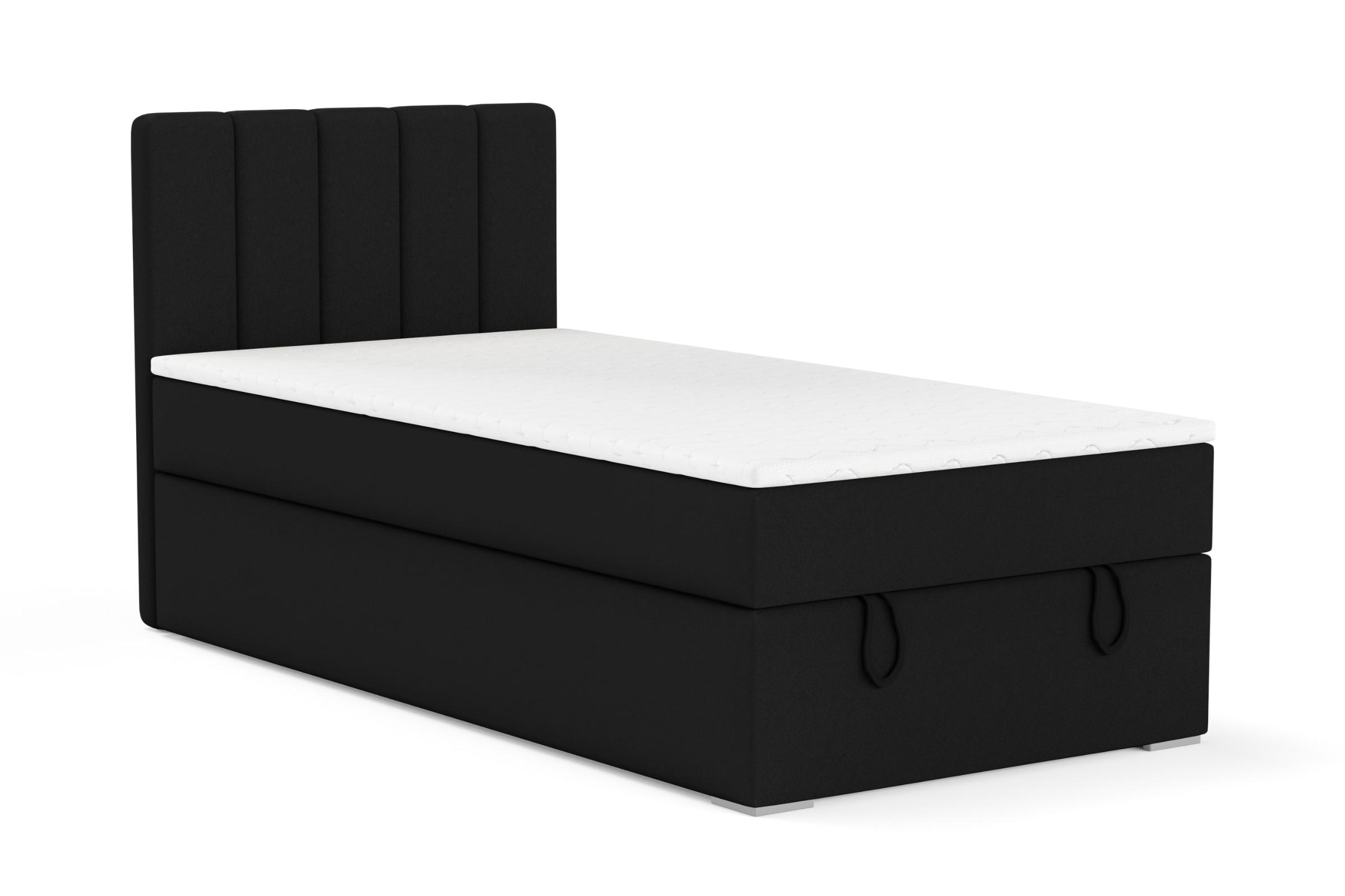 Deine Möbel 24 Boxbett Schwarz 100x200 cm