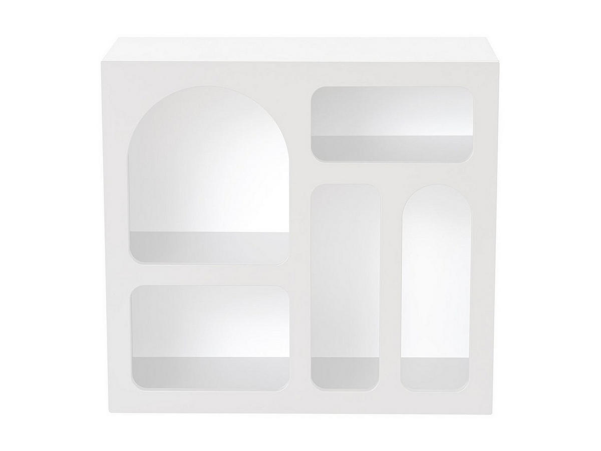 WANDKONSOLE mit 5 Fächern - Weiß - LUELA - Weiß, Holz (80/74/37cm) - Vente-Unique