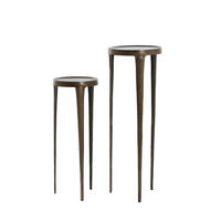 SÄULE Tobias Braun Ø35/100 cm - Braun, Metall (35/35/100cm) - Light & Living