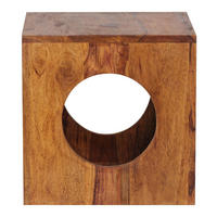 BEISTELLTISCH JULIA Sheesham - Sheeshamfarben, Holz (35/35/35cm) - tinkaro