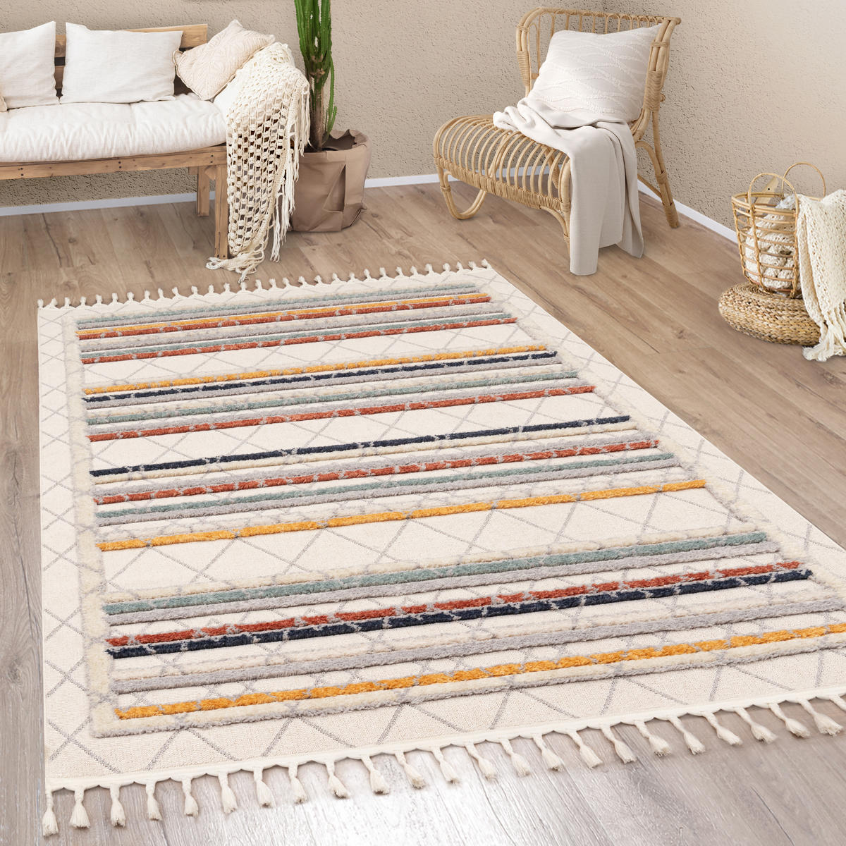 KURZFLORTEPPICH 200/290 cm Brisbane 594 - Multicolor, Textil (200/290cm) - Paco Home