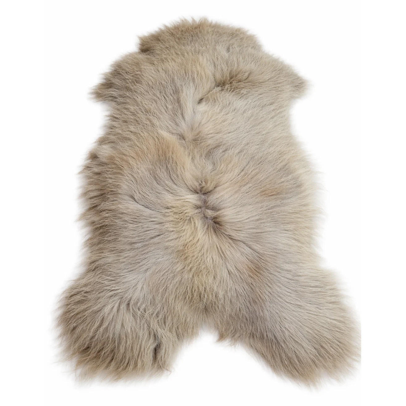 SCHAFFELL Langhaar skandinavisch weich chromfrei Hell Taupe ca. 115 cm - Taupe, Fell (65/115cm) - Provellus