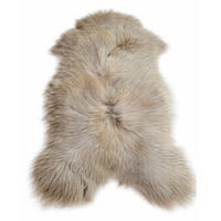 SCHAFFELL Langhaar skandinavisch weich chromfrei Hell Taupe ca. 115 cm - Taupe, Fell (65/115cm) - Provellus