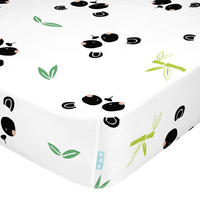 SPANNBETTTUCH panda garden 60x120x14 cm (kinderbett) mehrfarbig - Multicolor, Textil (60/120cm) - Happy Friday
