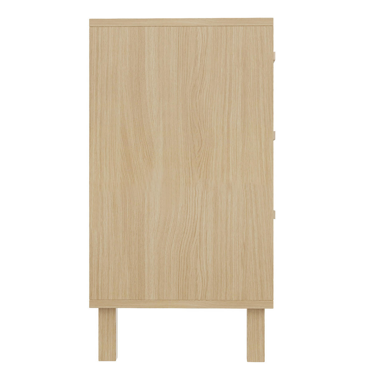 SIDEBOARD mit 6 Schubladen Rattan, 120/40/75cm - Buchefarben, Holzwerkstoff (120/75/40cm) - Urban Meuble