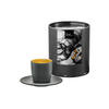ESPRESSOTASSE MIT UNTERTASSE Cosmo Collect Gold / Grau 100 ml - Goldfarben/Grau, Glas (0.1L) - Eisch