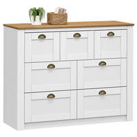 SIDEBOARD BOLTON - Weiß/Braun, Holz (110/87/40cm) - IDIMEX