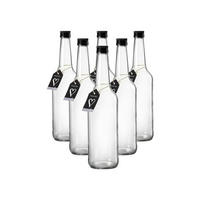 FLASCHEN Mara transparent 500 ml 6er Set - Transparent, Glas (7/26/7cm) - Ritzenhoff Breker