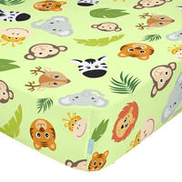 SPANNBETTTUCH wild 60x120x14 cm (kinderbett) mehrfarbig - Multicolor, Textil (60/120cm) - Happy Friday