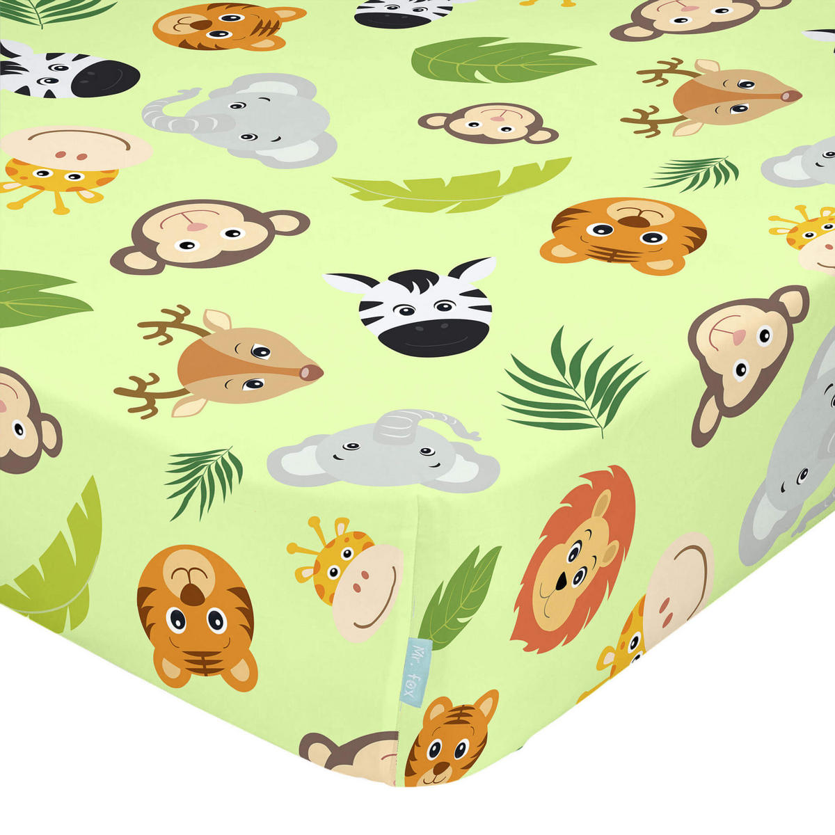 SPANNBETTTUCH wild 60x120x14 cm (kinderbett) mehrfarbig - Multicolor, Textil (60/120cm) - Happy Friday