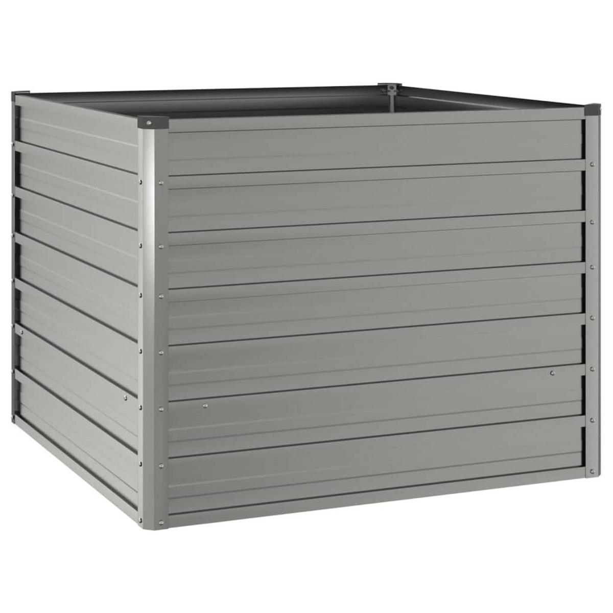 HOCHBEET aus Cortenstahl ISAK unten offen Metall 100x100x77 cm - Braun, Metall (100/77/100cm) - DELUKE