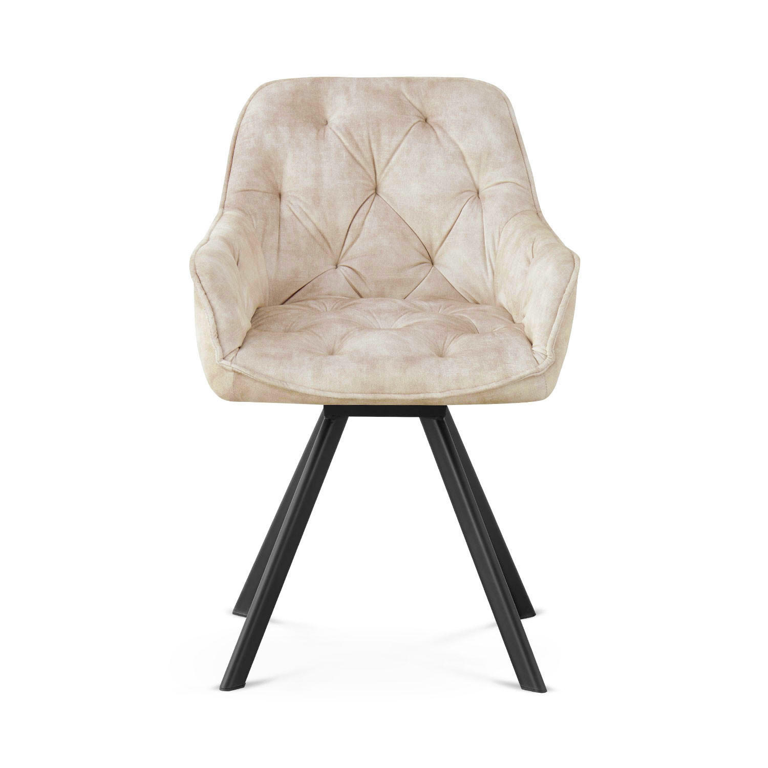 Thumbnail - B&D Home Armlehnstuhl, Grau, Metall, 56x84x61 cm, Oeko-Tex® Standard 100, Esszimmer, Stühle, Esszimmerstühle, Armlehnens...