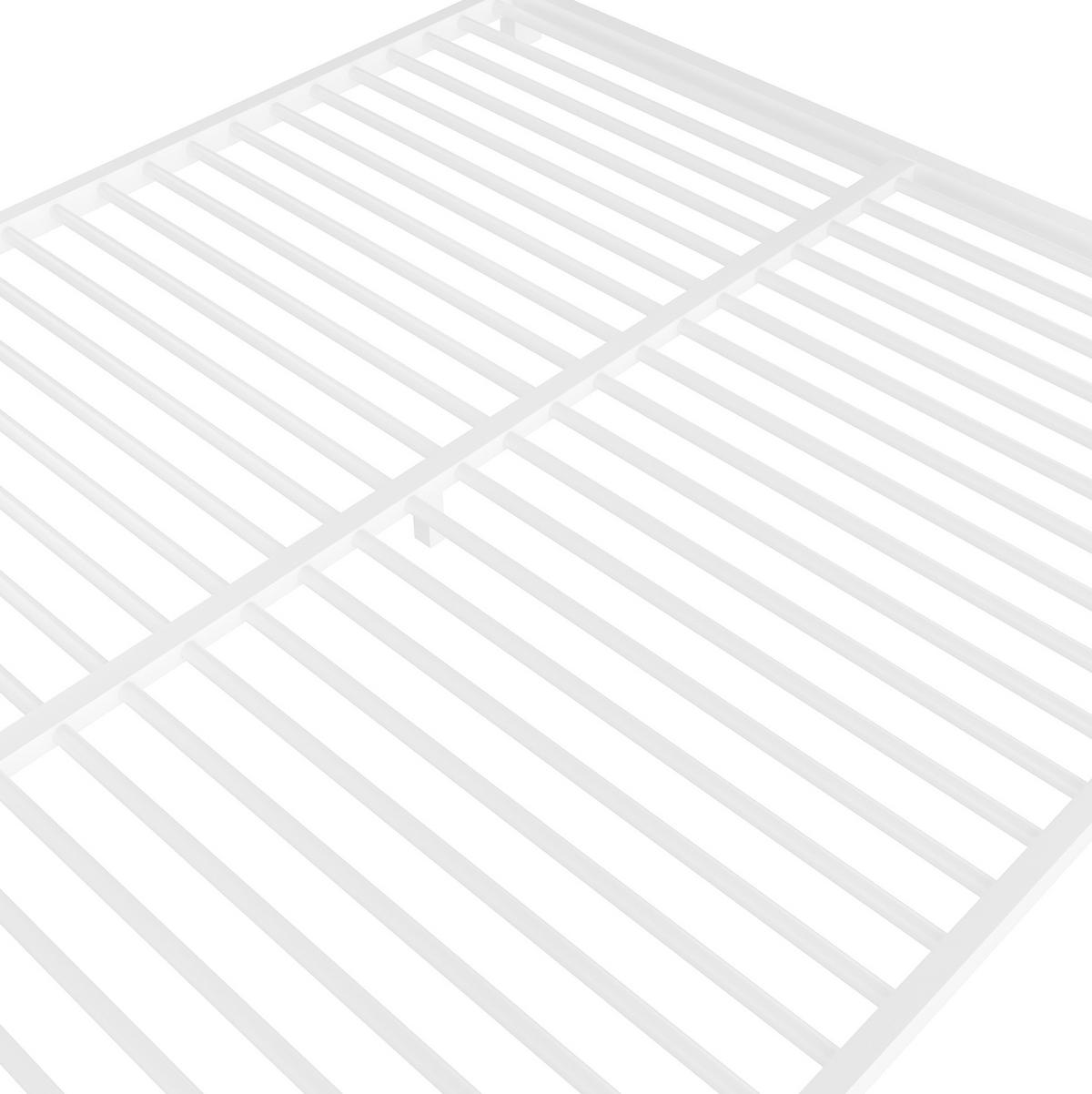 ETAGENBETT 90/200 cm und 140/200 cm Weiß mit Treppe und Geländer ohne Matratze - Weiß, Metall (140/200cm) - MIVRAY