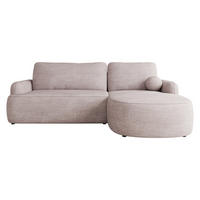 COLTAR Loridu Premium, Dreapta - roz deschis/negru, material plastic/material textil (174/250cm) - MIRJAN24