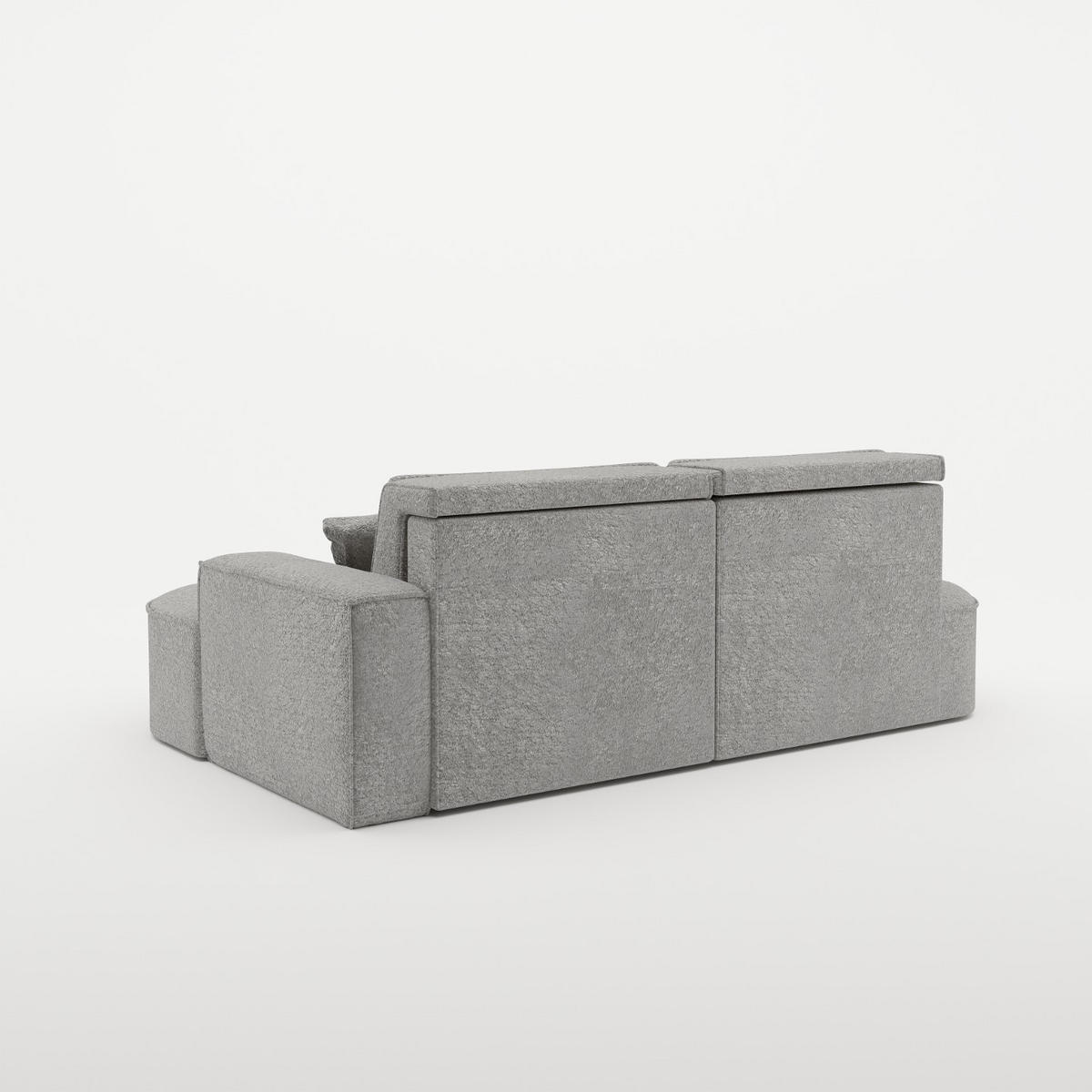 ECKSOFA Modena Pro - Komfort Und Stil stoff Arena Grau Rechts - Grau, Holz (278/179cm) - Kaiser Möbel