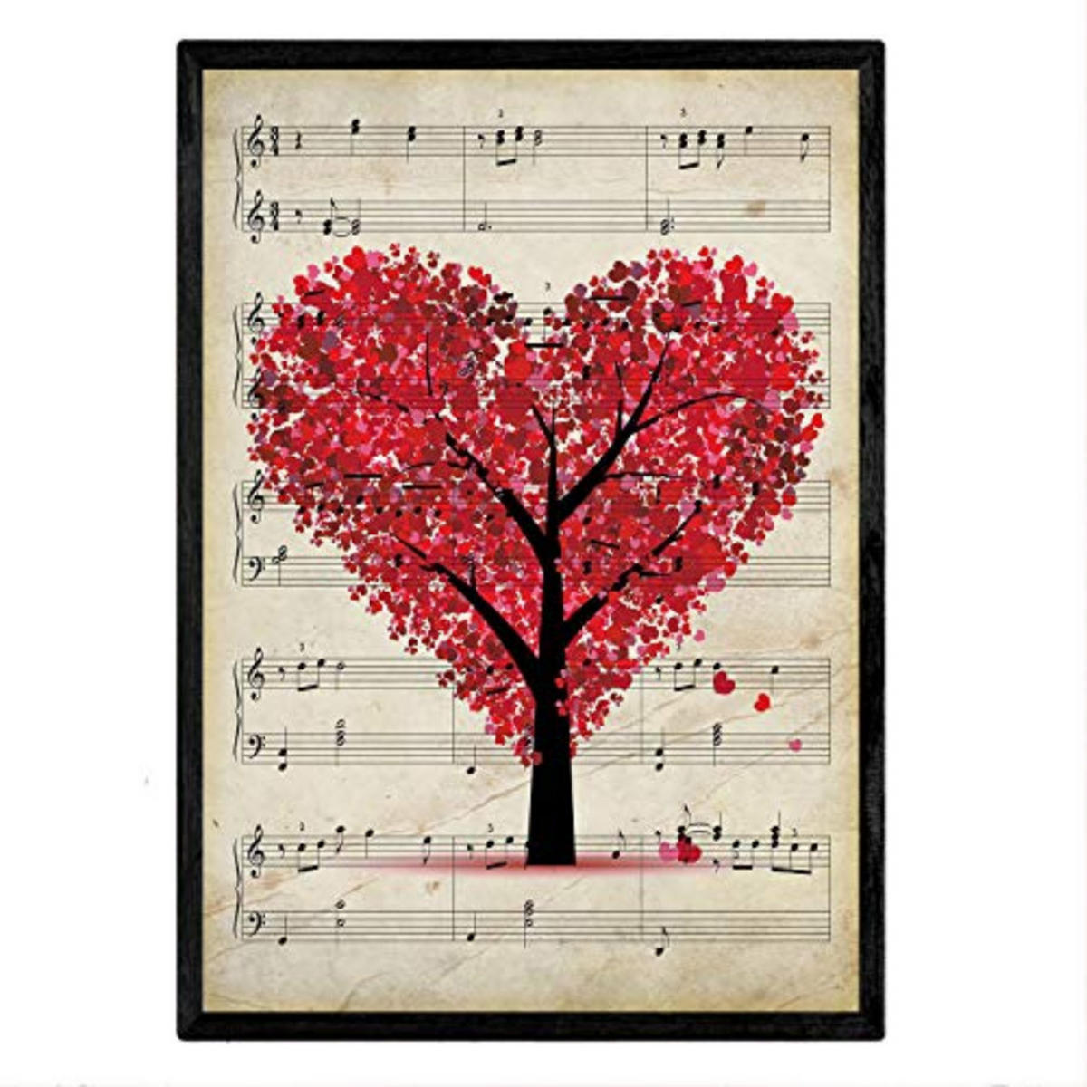 POSTER Musik Vintage A4 Rahmenlos - Klar, Papier (29.7/5/21cm) - Nacnic