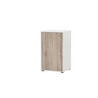 AKTENSCHRANK Pigeon Small 83,6x51x41 cm Weiß/Eiche - Weiß, Holz (51/83.6/41cm) - PROREGAL