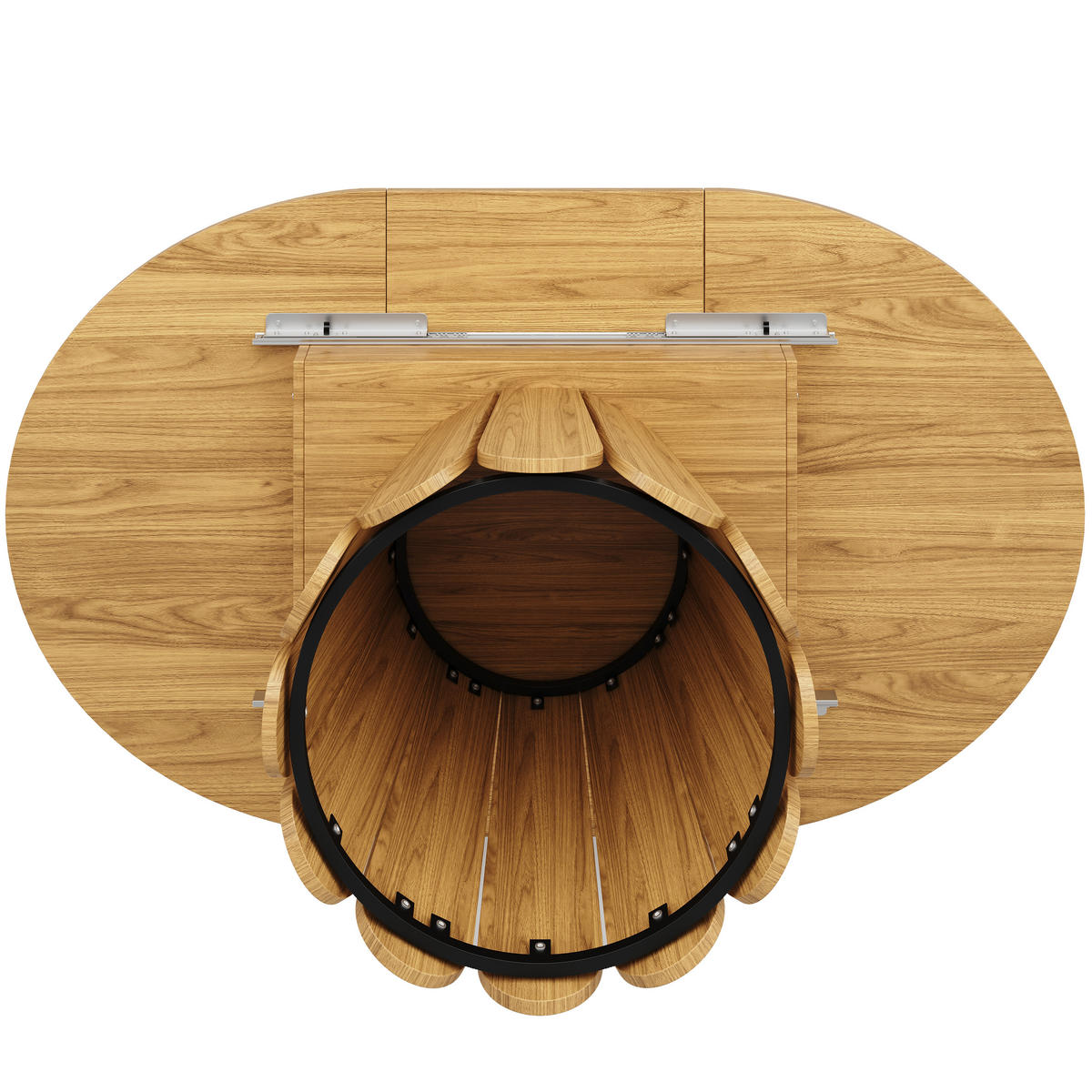 AUSZIEHTISCH Holzfarbe 118-158/118/76 cm - Naturfarben, Holz (118/118/76cm) - PANGIVO