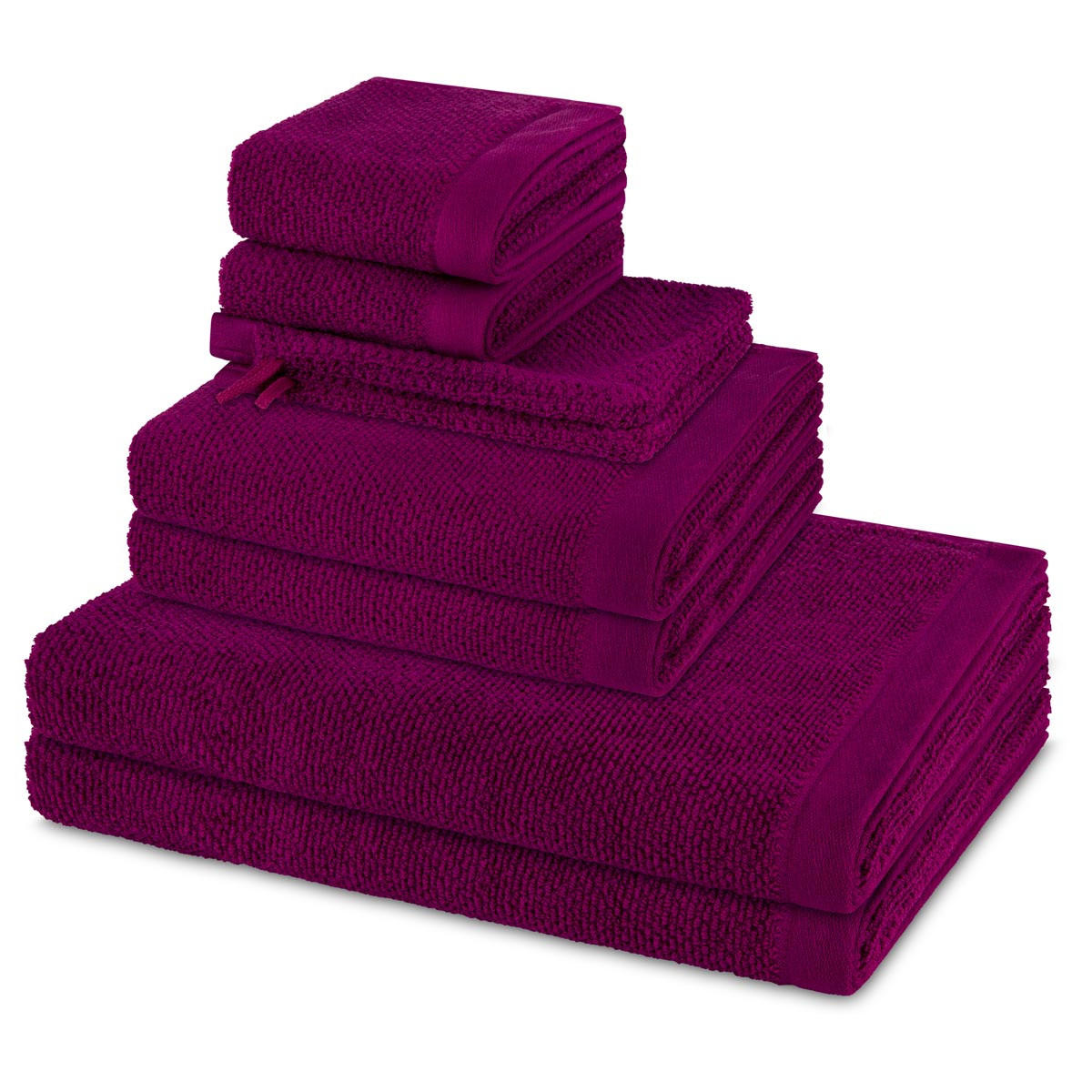 FROTTIERSET Bliss 8-teilig - Lila, Textil (50/100cm) - MÖVE