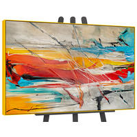 GEMÄLDE Farbige Harmonien II Schattenfugenrahmen Gelb 140x100 cm - Gelb, Holz (140/100cm) - YS-art gallery