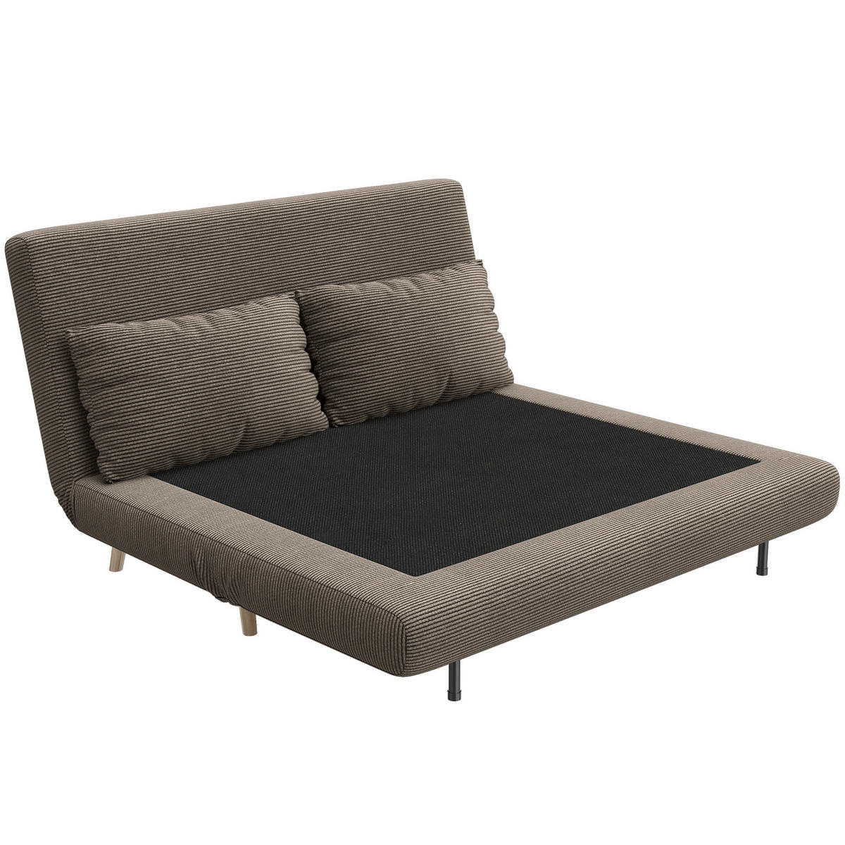 2-SITZER Sofa Braun 141.0/90.0/81.0 cm - Braun, Textil (90/81/141cm)
