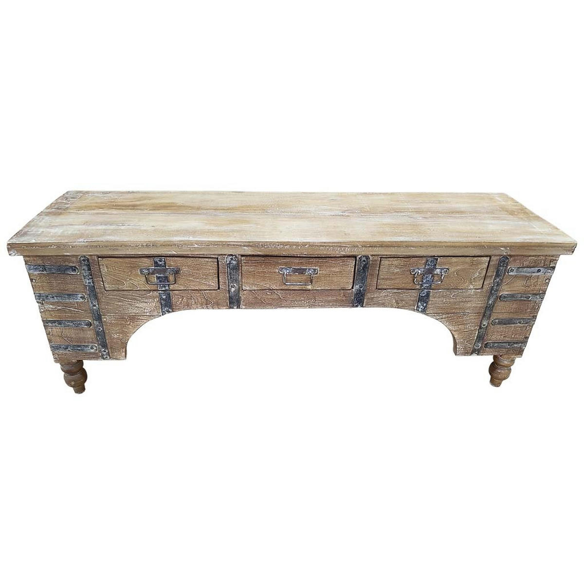 TV-LOWBOARD aus Holz, 175x45x57cm - Braun, Holz (175/57/45cm) - Wanderlust