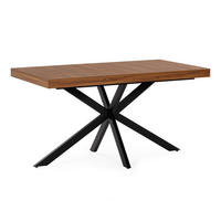 MASA DE MASA Genova cu aspect de nuc comun, 140-180 cm - culoare nucă, compozit lemnos (80/140/75cm) - VS Venta-stock