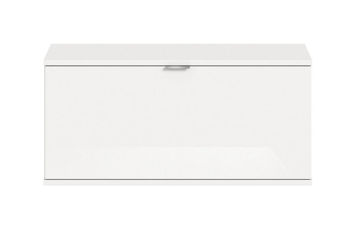 SITZBANK/KOMMODE Nexus (B/H/T: ca. 92/42/32 cm) in Weiß/weiß hochglanz - Weiß, Holzwerkstoff (92/42/32cm)