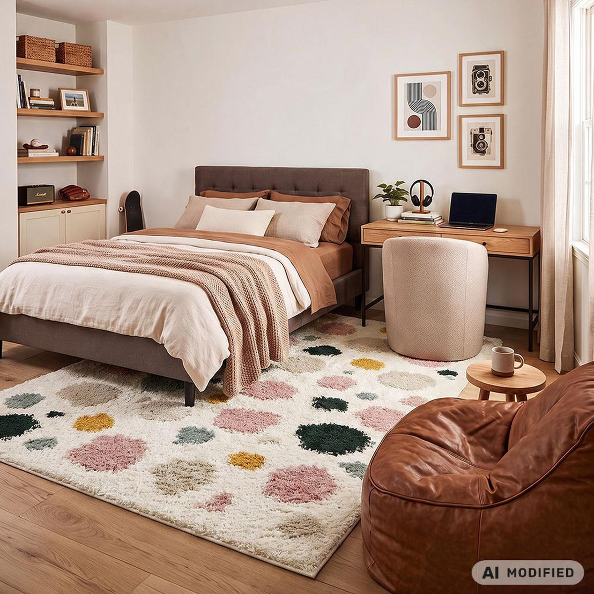 KINDERTEPPICH Ibi Marea Mazovia 140x200cm Beige Creme Abstrakt Langflor - Grau, Textil (140/200cm) - Mazovia