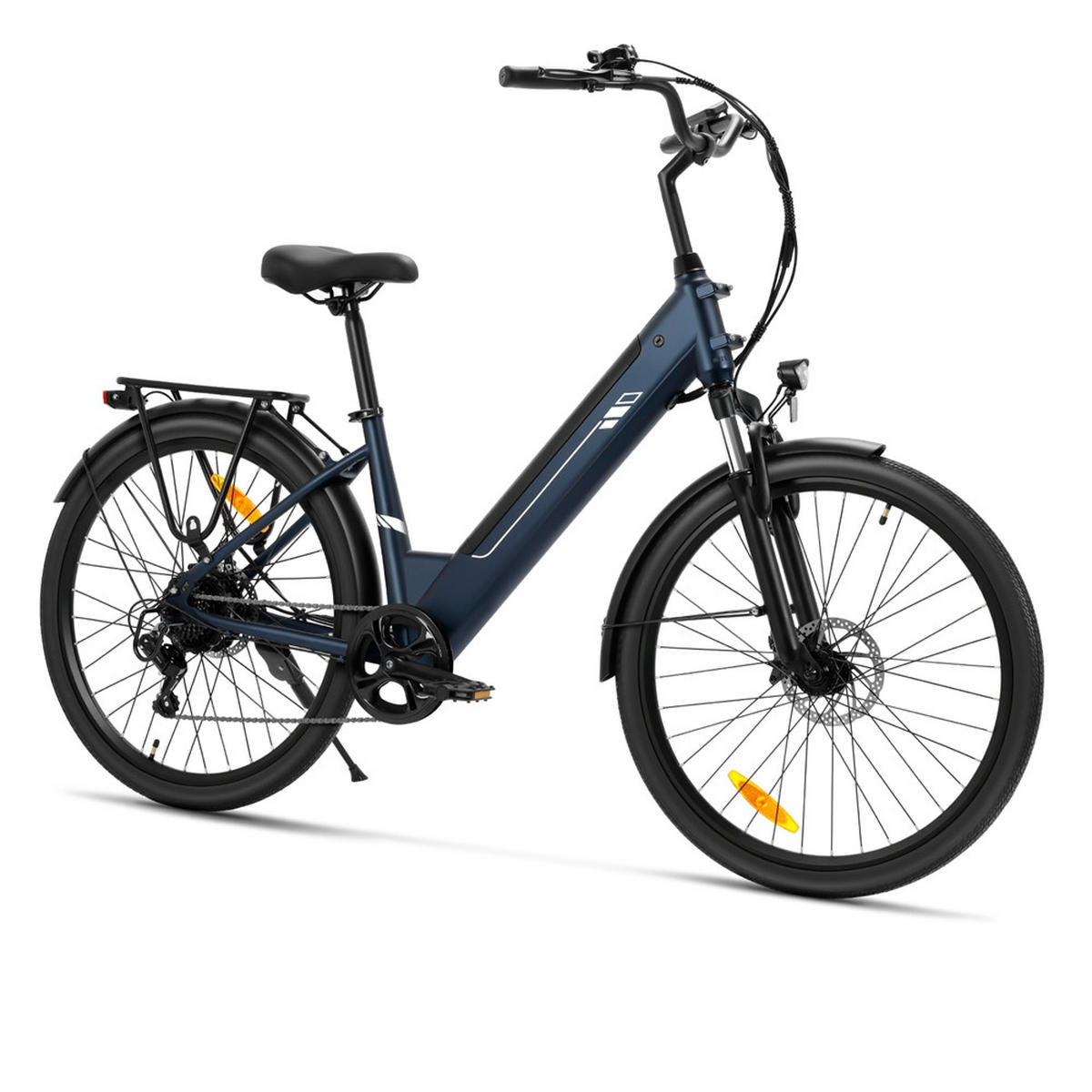 E-BIKE Foride Roamer 2 ST – Kraftvoller Motor, 100 km Reichweite tiefem Durchstieg - Blau, Metall (25cm)