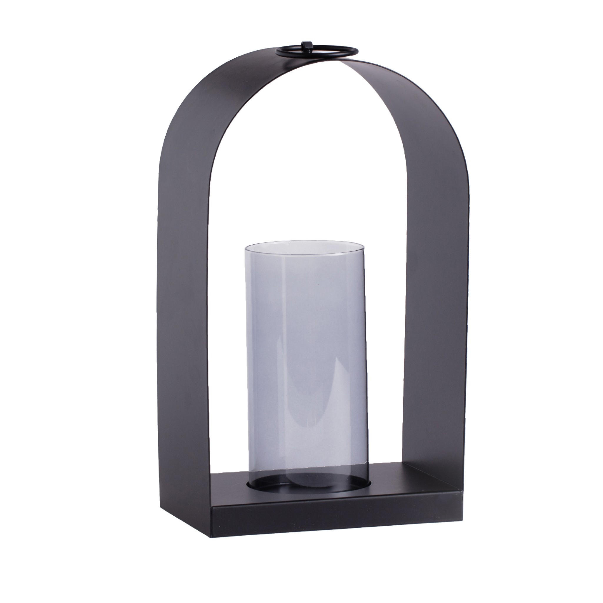LATERNE Kurt - Schwarz, Metall (21/40/15cm) - home&you