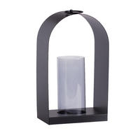 LATERNE Kurt - Schwarz, Metall (21/40/15cm) - home&you