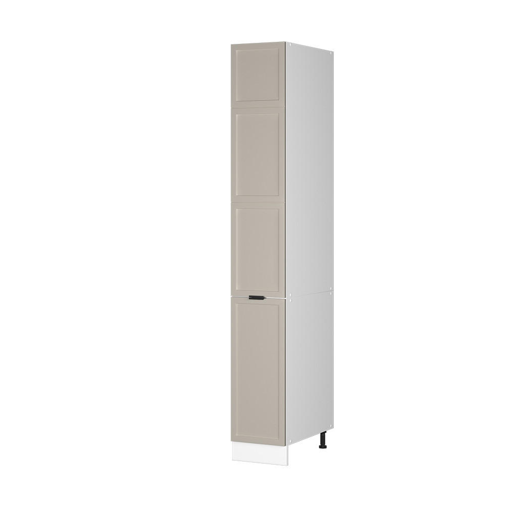 APOTHEKERSCHRANK Fame-Line GrauBeige 30 cm - Greige/Weiß, Holzwerkstoff (30/206.8/58cm) - Vicco
