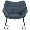 SESSEL Aliano - blau - Blau/Schwarz, Textil/Metall (67/76/73cm) - bene living