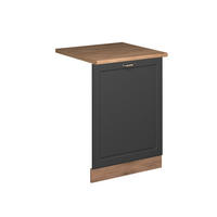 ČELNÍ PANEL MYČKY Fame-Line Anthrazit-Gold Landhaus - medově dubová/antracitová, kompozitní dřevo (60/81.8/1.6cm) - Vicco